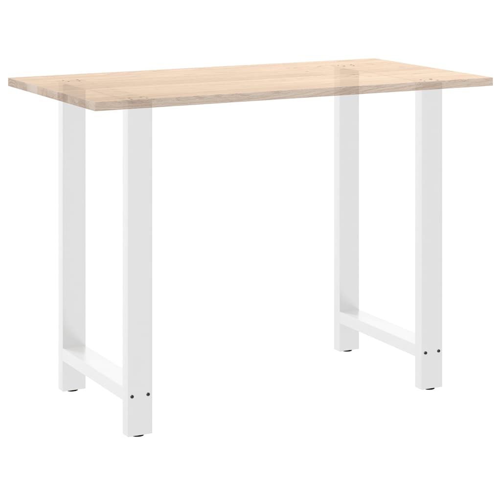 vidaXL Bartischbeine Weiß 2 Stk. 60x(100-101) cm Stahl
