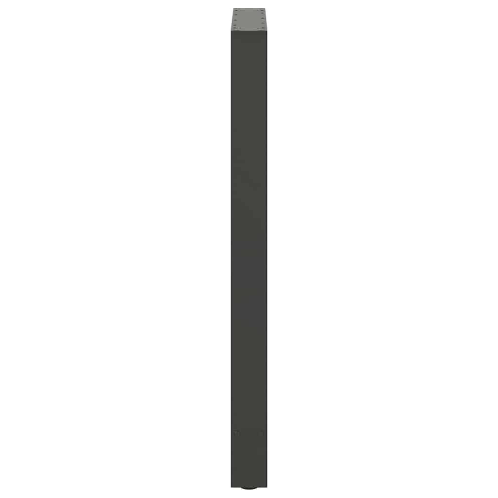 vidaXL Pieds de table de bar Anthracite 2 pcs 60x(100-101) cm Acier