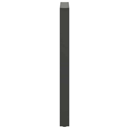 vidaXL Pieds de table de bar Anthracite 2 pcs 60x(100-101) cm Acier