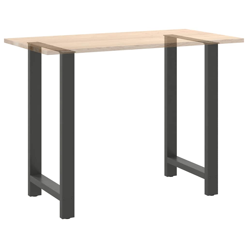 vidaXL Pieds de table de bar Anthracite 2 pcs 60x(100-101) cm Acier