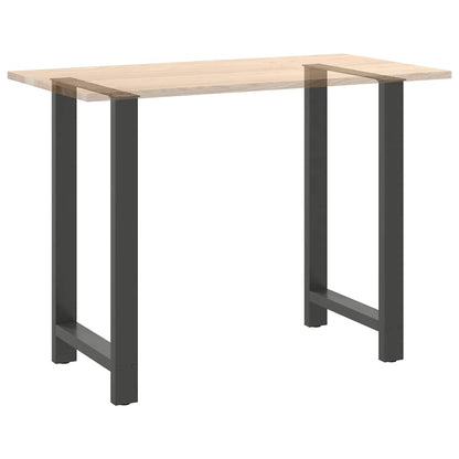 vidaXL Pieds de table de bar Anthracite 2 pcs 60x(100-101) cm Acier