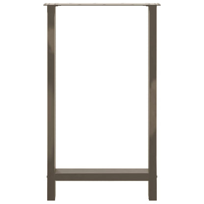 vidaXL Bartischbeine Naturstahl 2 Stk. 60x(100-101) cm Stahl