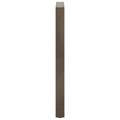 vidaXL Bartischbeine Naturstahl 2 Stk. 60x(100-101) cm Stahl