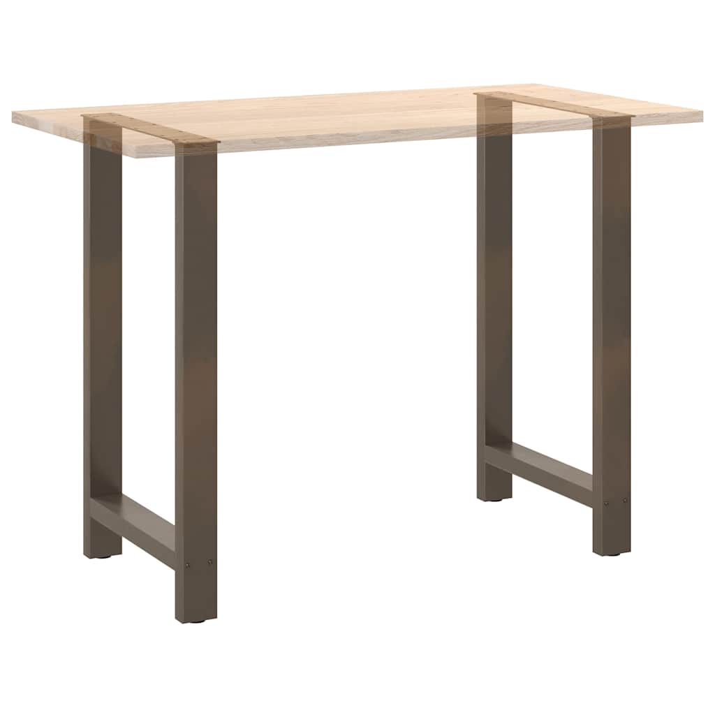 vidaXL Bartischbeine Naturstahl 2 Stk. 60x(100-101) cm Stahl