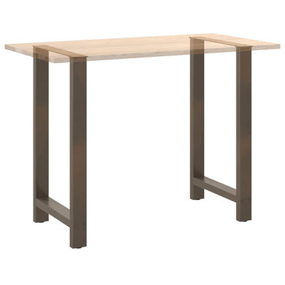 vidaXL Bartischbeine Naturstahl 2 Stk. 60x(100-101) cm Stahl