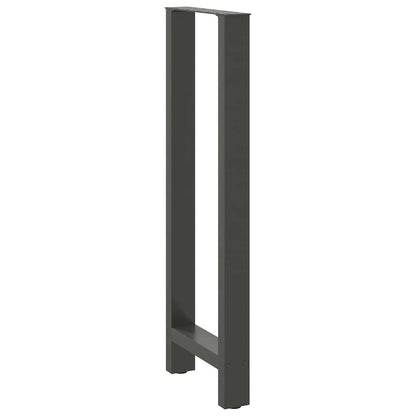 vidaXL Bartischbeine Anthrazit 2 Stk. 40x(110-111) cm Stahl