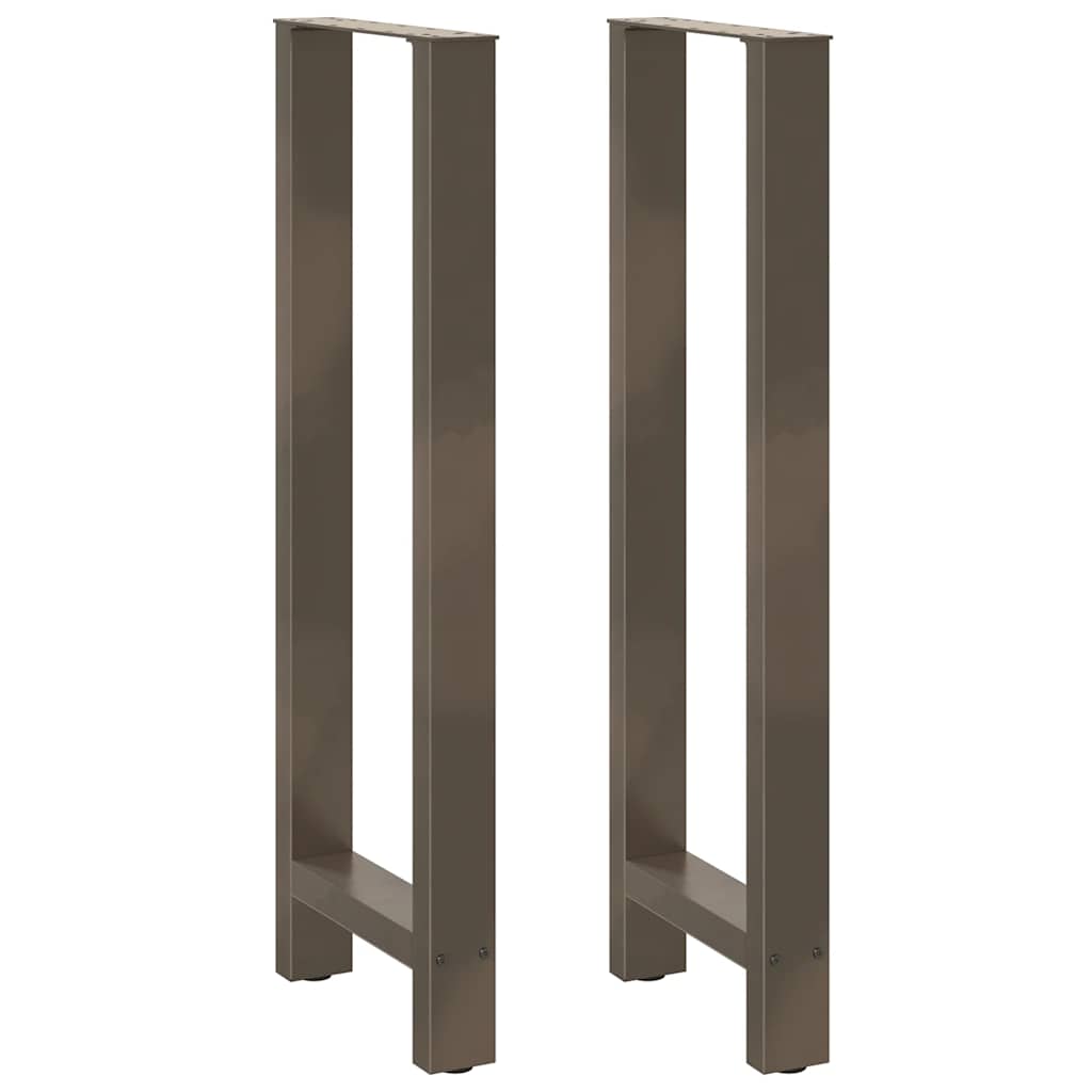 vidaXL Bartischbeine Naturstahl 2 Stk. 40x(110-111) cm Stahl