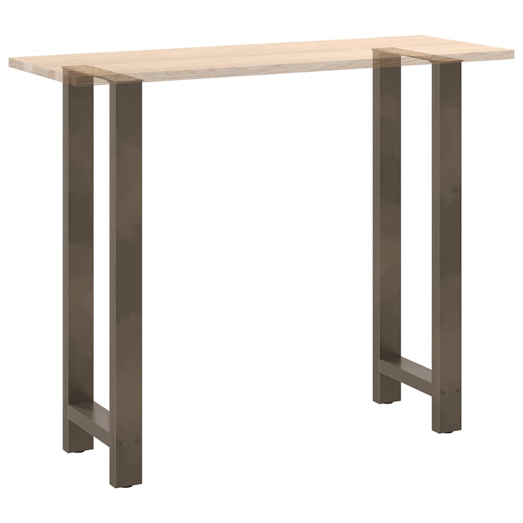 vidaXL Bartischbeine Naturstahl 2 Stk. 40x(110-111) cm Stahl