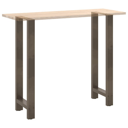 vidaXL Bartischbeine Naturstahl 2 Stk. 40x(110-111) cm Stahl