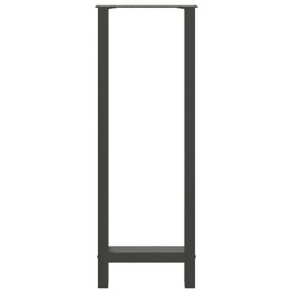 vidaXL Bartischbeine Anthrazit 2 Stk. 50x(110-111) cm Stahl