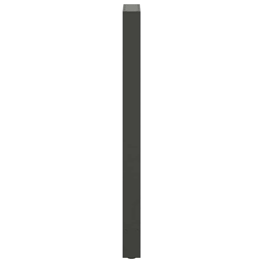 vidaXL Bartischbeine Anthrazit 2 Stk. 50x(110-111) cm Stahl