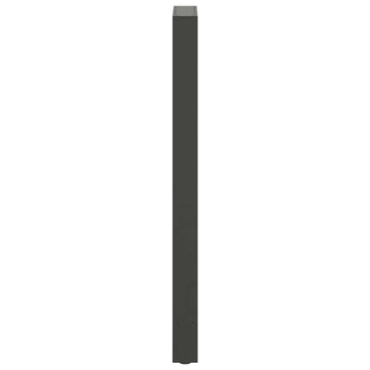 vidaXL Bartischbeine Anthrazit 2 Stk. 50x(110-111) cm Stahl