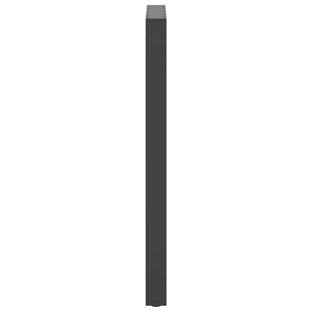 vidaXL Bartischbeine Anthrazit 2 Stk. 60x(110-111) cm Stahl