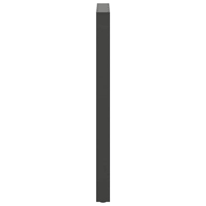 vidaXL Bartischbeine Anthrazit 2 Stk. 60x(110-111) cm Stahl
