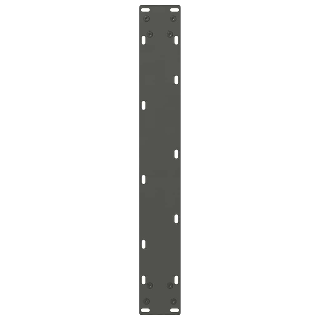 vidaXL Bartischbeine Anthrazit 2 Stk. 60x(110-111) cm Stahl