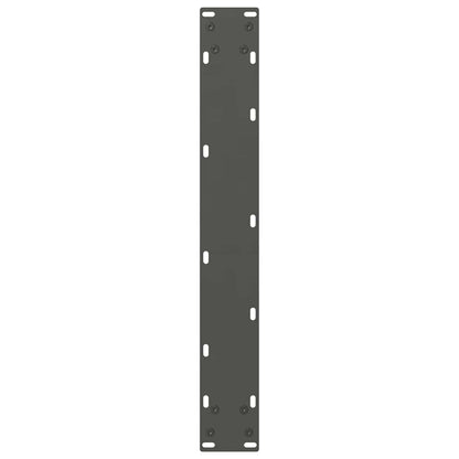 vidaXL Bartischbeine Anthrazit 2 Stk. 60x(110-111) cm Stahl