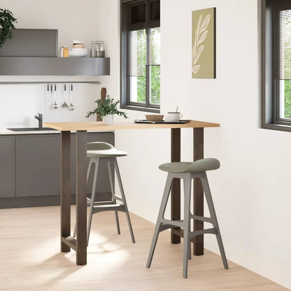 vidaXL Pieds de table de bar Acier brut 2 pcs 60x(110-111) cm Acier