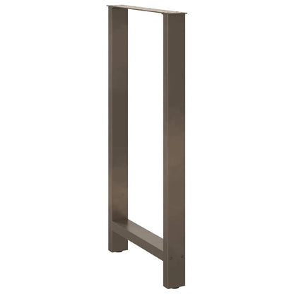 vidaXL Pieds de table de bar Acier brut 2 pcs 60x(110-111) cm Acier