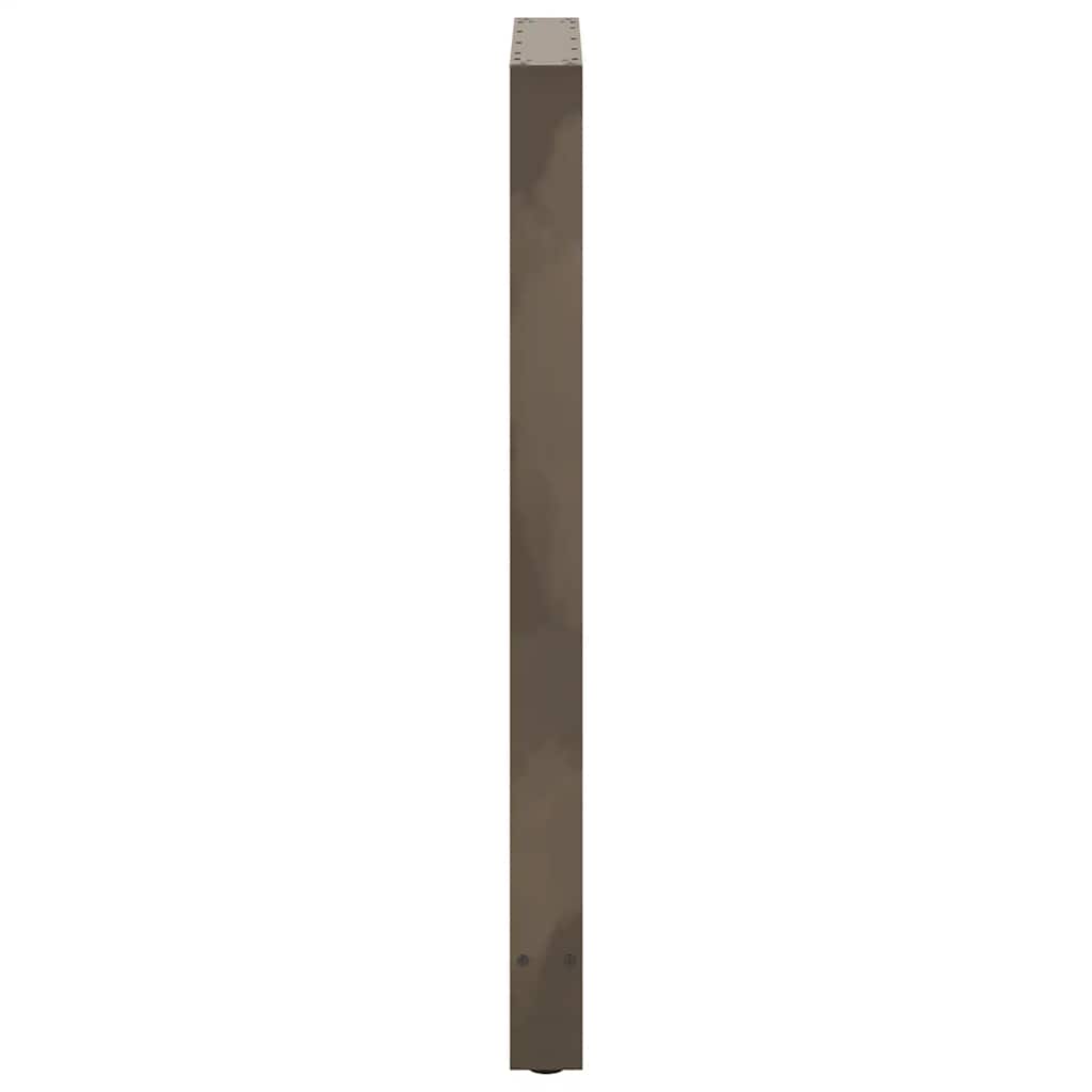 vidaXL Pieds de table de bar Acier brut 2 pcs 60x(110-111) cm Acier