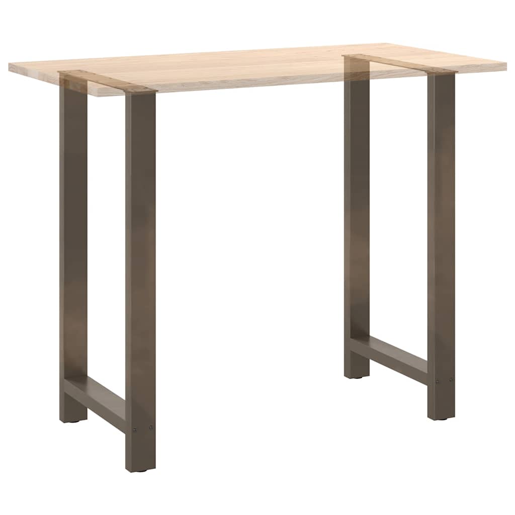 vidaXL Pieds de table de bar Acier brut 2 pcs 60x(110-111) cm Acier