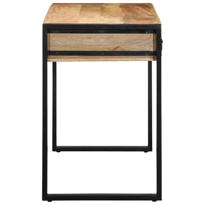 vidaXL Schreibtisch 100x50x75 cm Raues Massivholz Mango