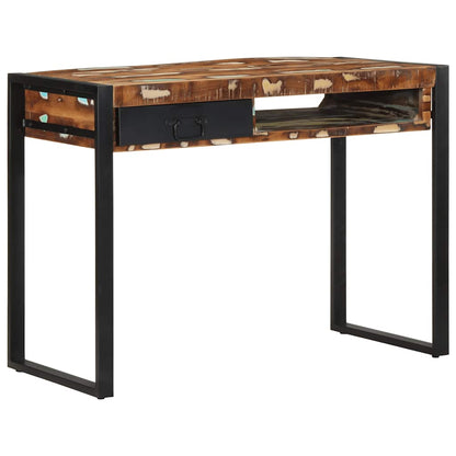 vidaXL Schreibtisch Mehrfarbig 100x50x75 cm Massivholz Altholz