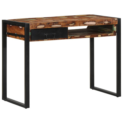 vidaXL Schreibtisch Mehrfarbig 100x50x75 cm Massivholz Altholz