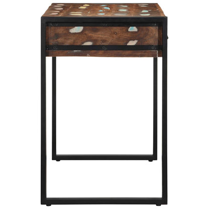 vidaXL Schreibtisch Mehrfarbig 100x50x75 cm Massivholz Altholz