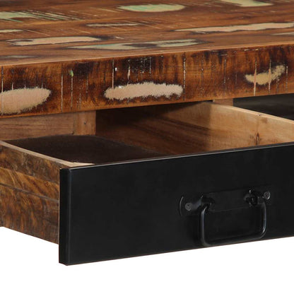 vidaXL Schreibtisch Mehrfarbig 100x50x75 cm Massivholz Altholz