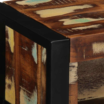 vidaXL TV-Schrank Mehrfarbig 80x30x25 cm Altholz Massiv