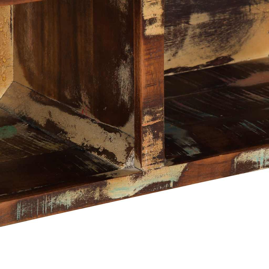 vidaXL TV-Schrank Mehrfarbig 80x30x25 cm Altholz Massiv