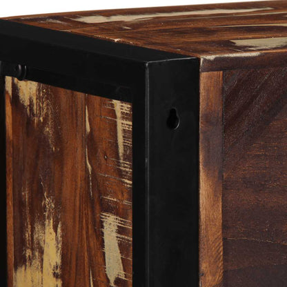 vidaXL TV-Schrank Mehrfarbig 80x30x25 cm Altholz Massiv