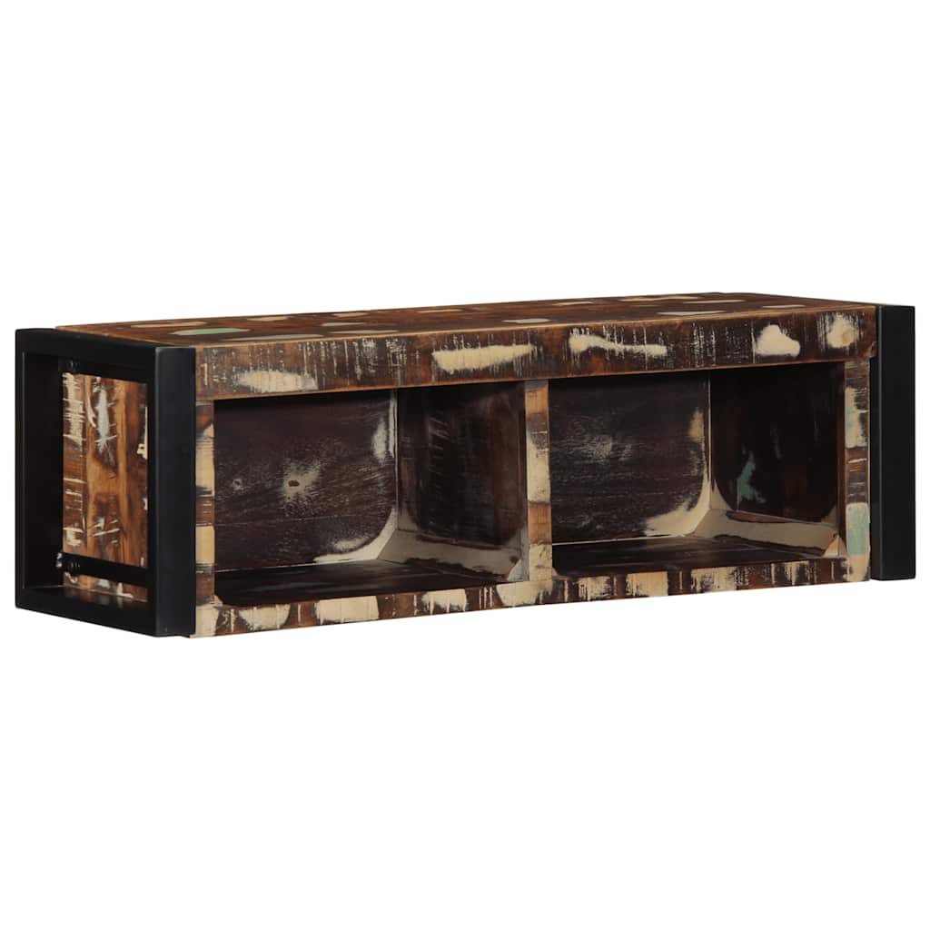 vidaXL TV-Schrank Mehrfarbig 80x30x25 cm Altholz Massiv
