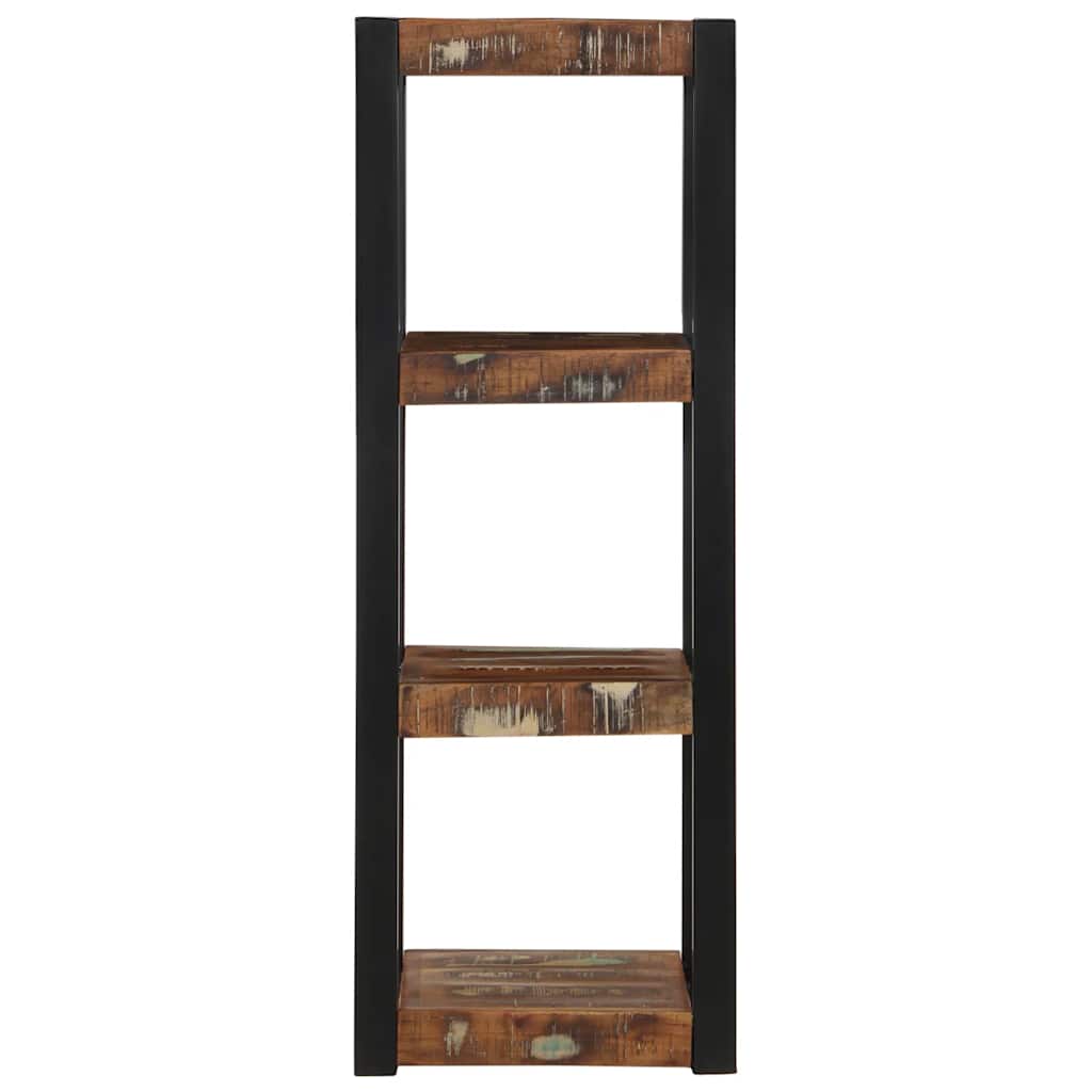 vidaXL Wandregal Mehrfarbig 35x35x100 cm Altholz Massivholz