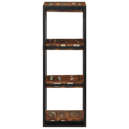 vidaXL Wandregal Mehrfarbig 35x35x100 cm Altholz Massivholz