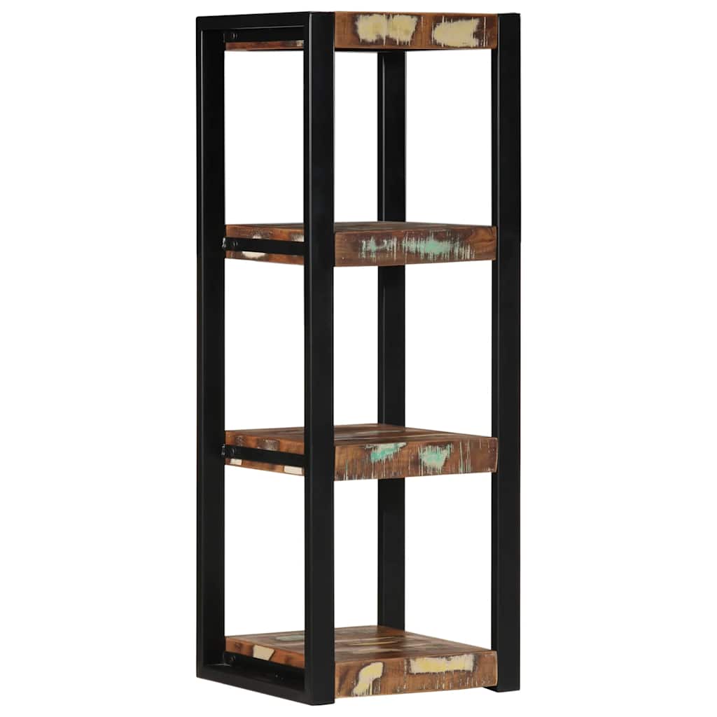vidaXL Wandregal Mehrfarbig 35x35x100 cm Altholz Massivholz