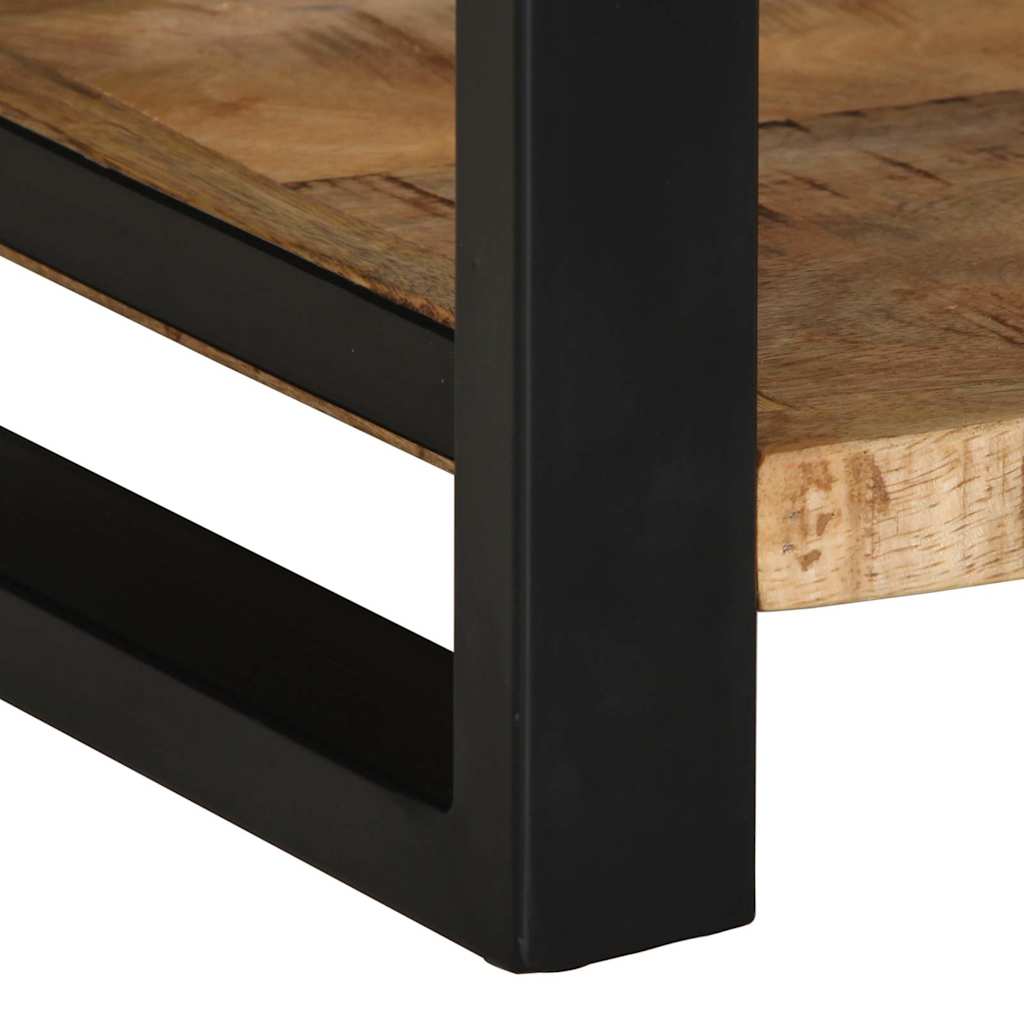 vidaXL Beistelltisch 40x40x50 cm Raues Massivholz Mango