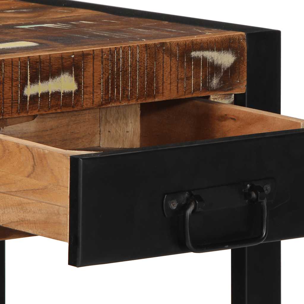 vidaXL Beistelltisch Mehrfarbig 40x40x50 cm Altholz Massiv