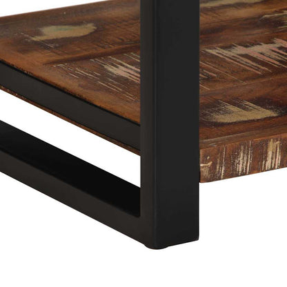 vidaXL Beistelltisch Mehrfarbig 40x40x50 cm Altholz Massiv