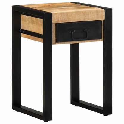 vidaXL Beistelltisch 35x35x50 cm Raues Massivholz Mango