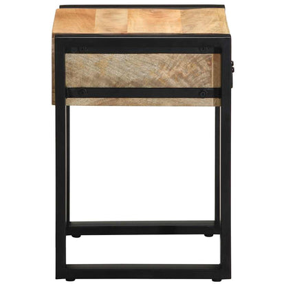 vidaXL Beistelltisch 35x35x50 cm Raues Massivholz Mango