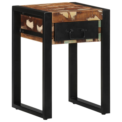vidaXL Beistelltisch Mehrfarbig 35x35x50 cm Altholz Massiv