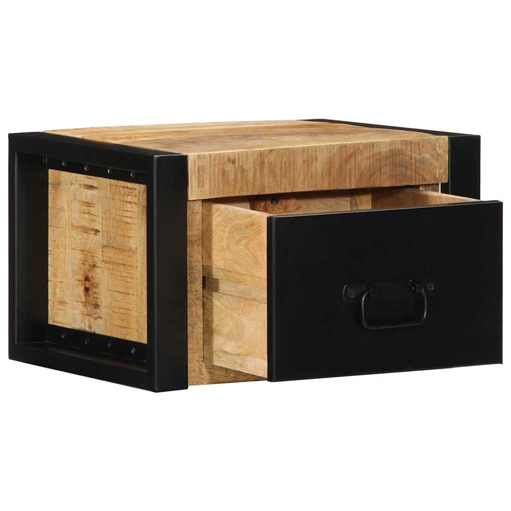 vidaXL Nachttisch 40x35x25 cm Raues Mango-Massivholz