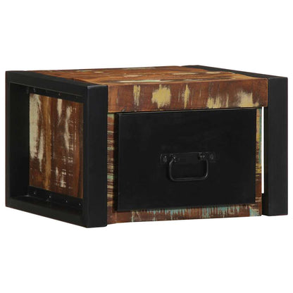 vidaXL Nachttisch Mehrfarbig 40x35x25 cm Altholz Massivholz