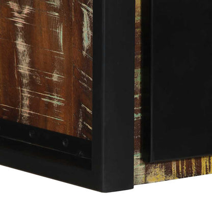 vidaXL Nachttische 2 Stk. Mehrfarbig 40x35x25 cm Altholz Massivholz