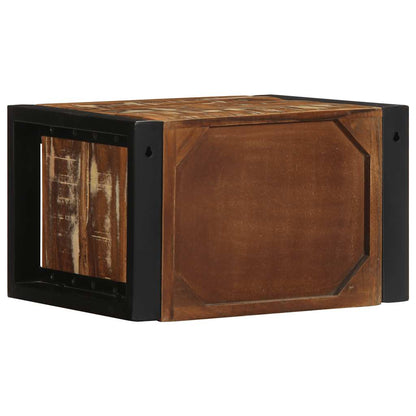vidaXL Nachttische 2 Stk. Mehrfarbig 40x35x25 cm Altholz Massivholz