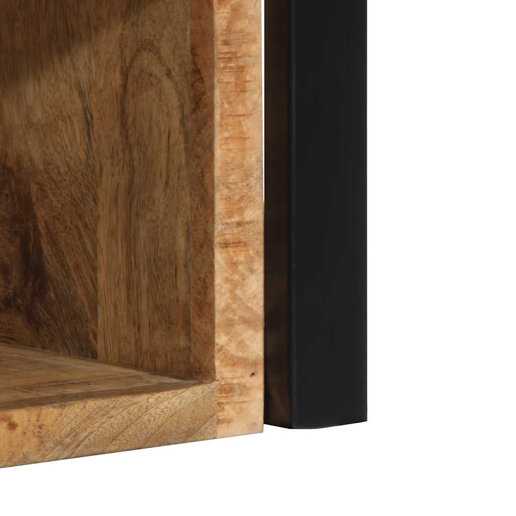 vidaXL Nachttische 2 Stk. 40x35x40 cm Raues Mango-Massivholz