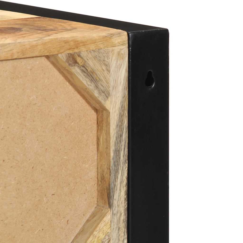 vidaXL Nachttische 2 Stk. 40x35x40 cm Raues Mango-Massivholz