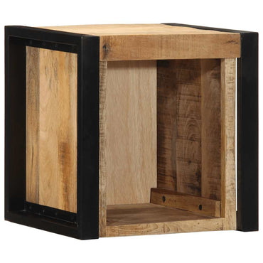 vidaXL Nachttisch 40x35x40 cm Raues Mango-Massivholz