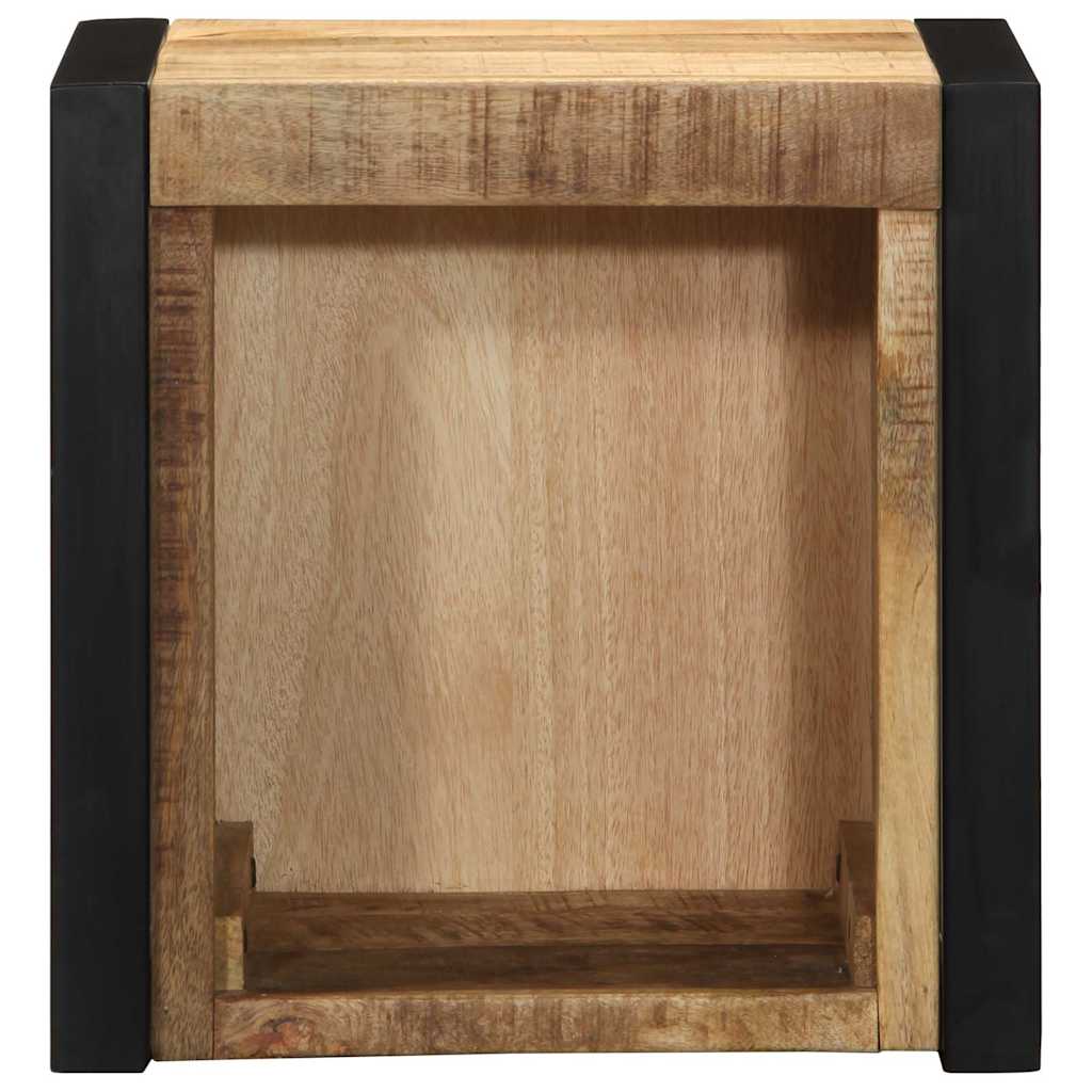 vidaXL Nachttisch 40x35x40 cm Raues Mango-Massivholz